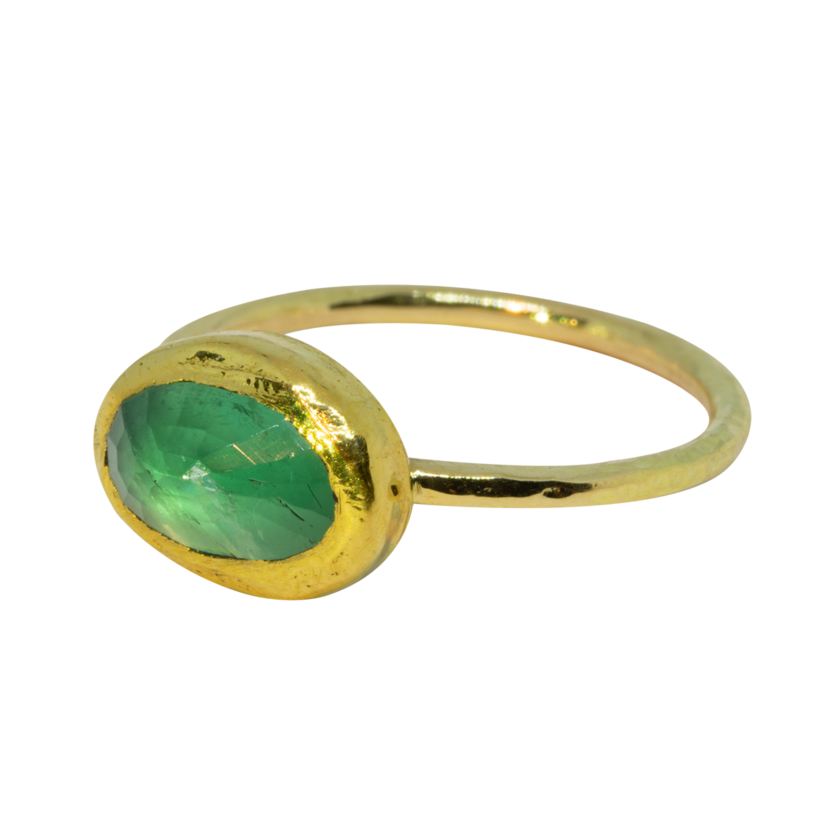 Gouden smaragd ring - BLGK Edelsmeden -
